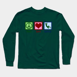 Peace Love Geckos Long Sleeve T-Shirt